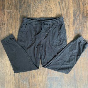 Farallon Athleta Black Women's Stretch Canvas Jogger 8